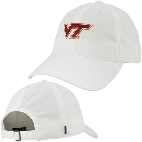 Virginia Tech Logo Hat: White by Legacy