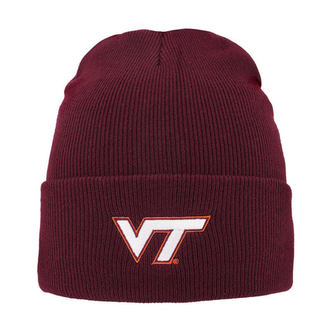 Virginia Tech North Pole Cuffed Knit Beanie: Maroon