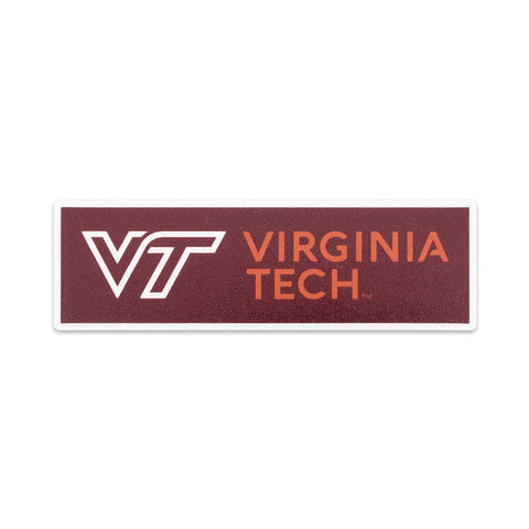 Virginia Tech University Logo Horizontal Decal