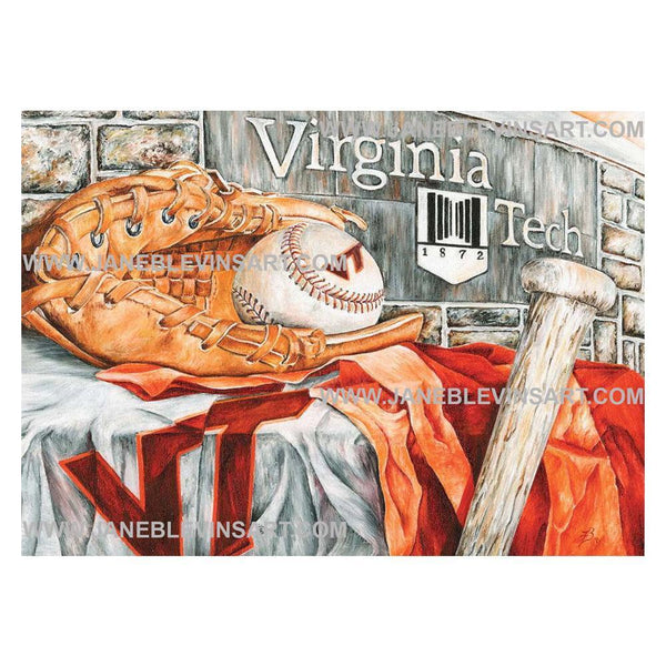 Virginia Tech "Home Run Hokies" Print by Jane Blevins – Campus Emporium