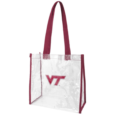 Virginia Tech Clear Stadium Tote Bag: Maroon