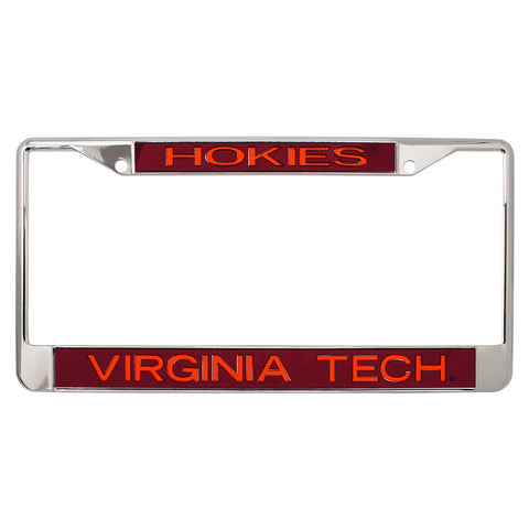 Virginia Tech Hokies Block License Plate Frame