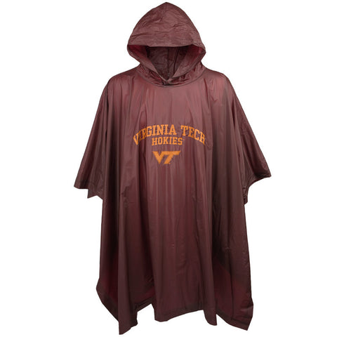 Virginia Tech Mediumweight Billboard Hooded Rain Poncho