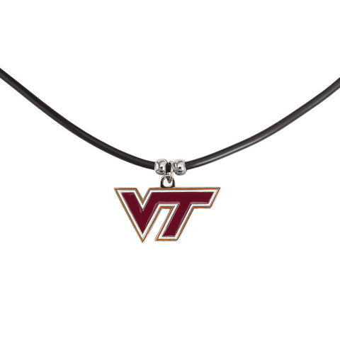 Virginia Tech Rubber Cord Necklace