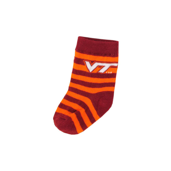 Virginia Tech Baby Logo Striped Socks – Campus Emporium