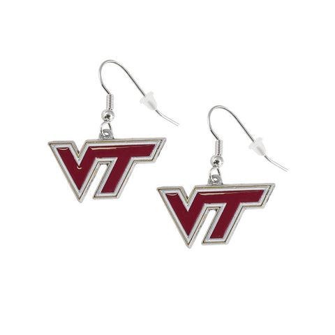 Virginia Tech Logo Dangle Earrings