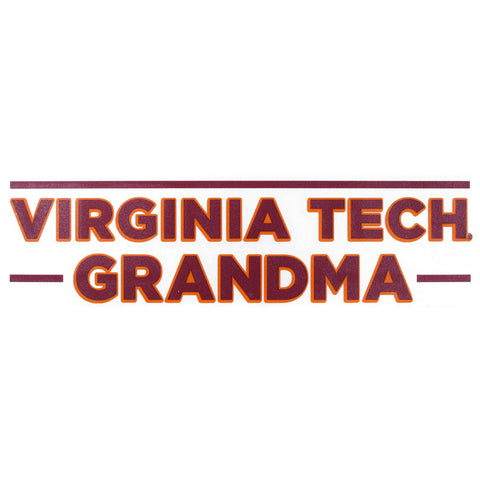 Virginia Tech Grandma Decal