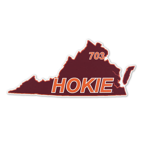 Virginia Tech 703 Hokie State Decal