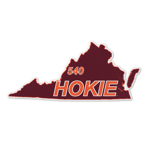 Virginia Tech 540 Hokie State Decal