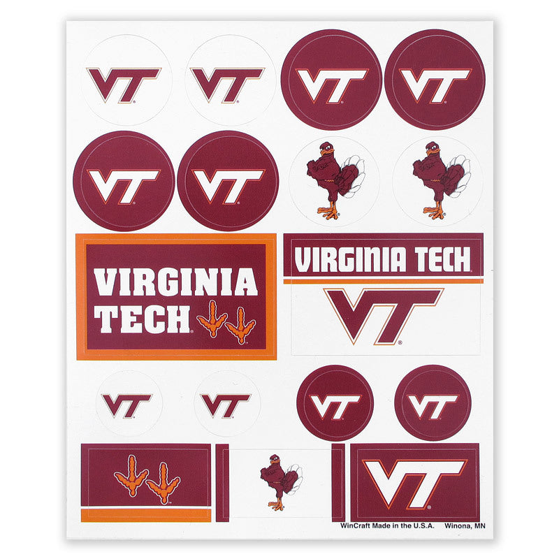 Virginia Tech Sticker Sheet Campus Emporium