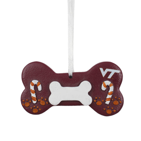 Virginia Tech Dog Bone Ornament