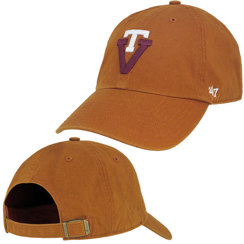 Virginia Tech Retro Logo Hat: Orange by 47 Brand
