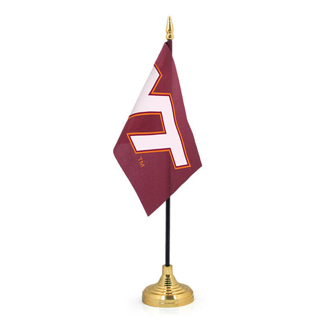 Virginia Tech Desk Flag