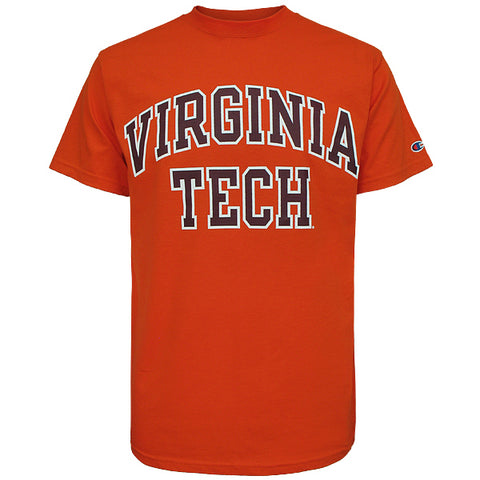 Information over medley Virginia Tech T-Shirt: Orange by Champion – Campus Emporium