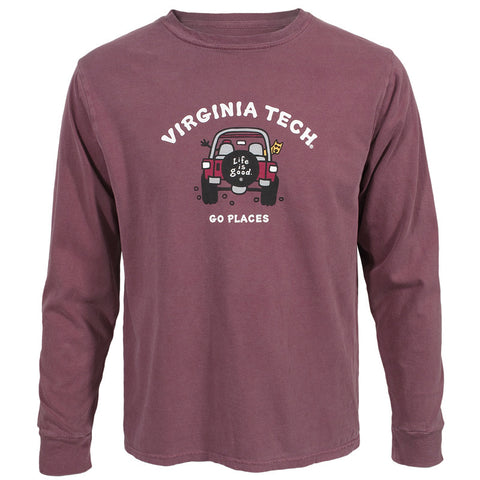Virginia Tech Life is Good Long-Sleeved  T-Shirt