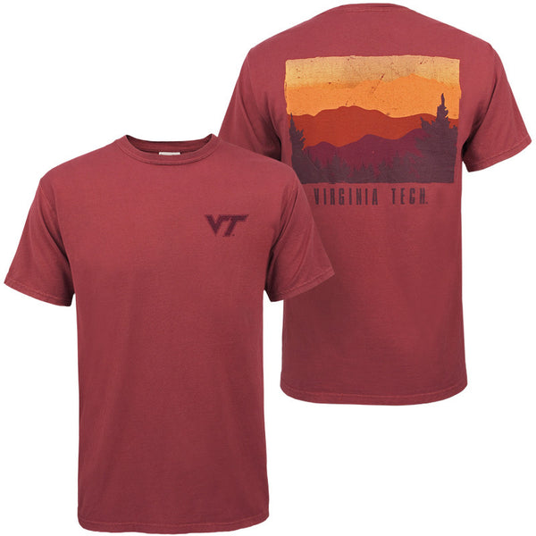 Virginia Tech Mountains Comfort Wash T-Shirt by Gear – Campus Emporium