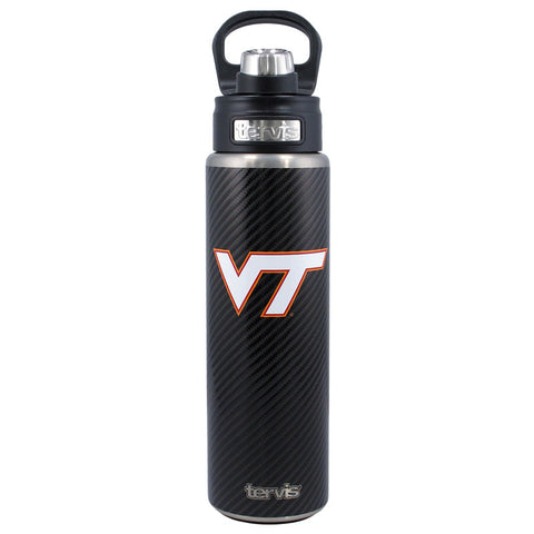 Virginia Tech Carbon Fiber Water Bottle by Tervis Tumbler 24 oz.