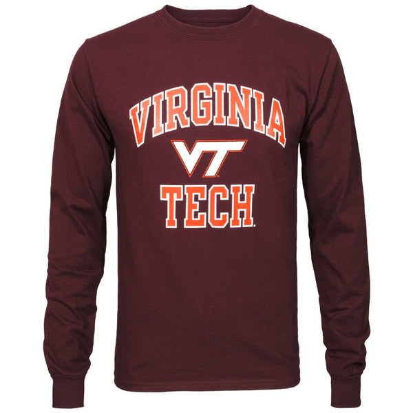 Virginia Tech Basic Long-Sleeved T-Shirt: Maroon by Champion – Campus Emporium