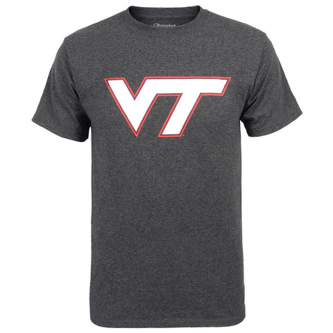 Virginia Tech Logo T-Shirt: Granite Heather by Champion
