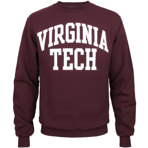 Virginia Tech Authentic Crew Sweatshirt: Maroon by Champion – Campus Emporium