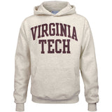 Virginia Tech Authentic Hooded Sweatshirt: Oatmeal Heather by Champion