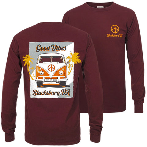 Blacksburg Good Vibes Comfort Wash Long-Sleeved T-Shirt by Gear