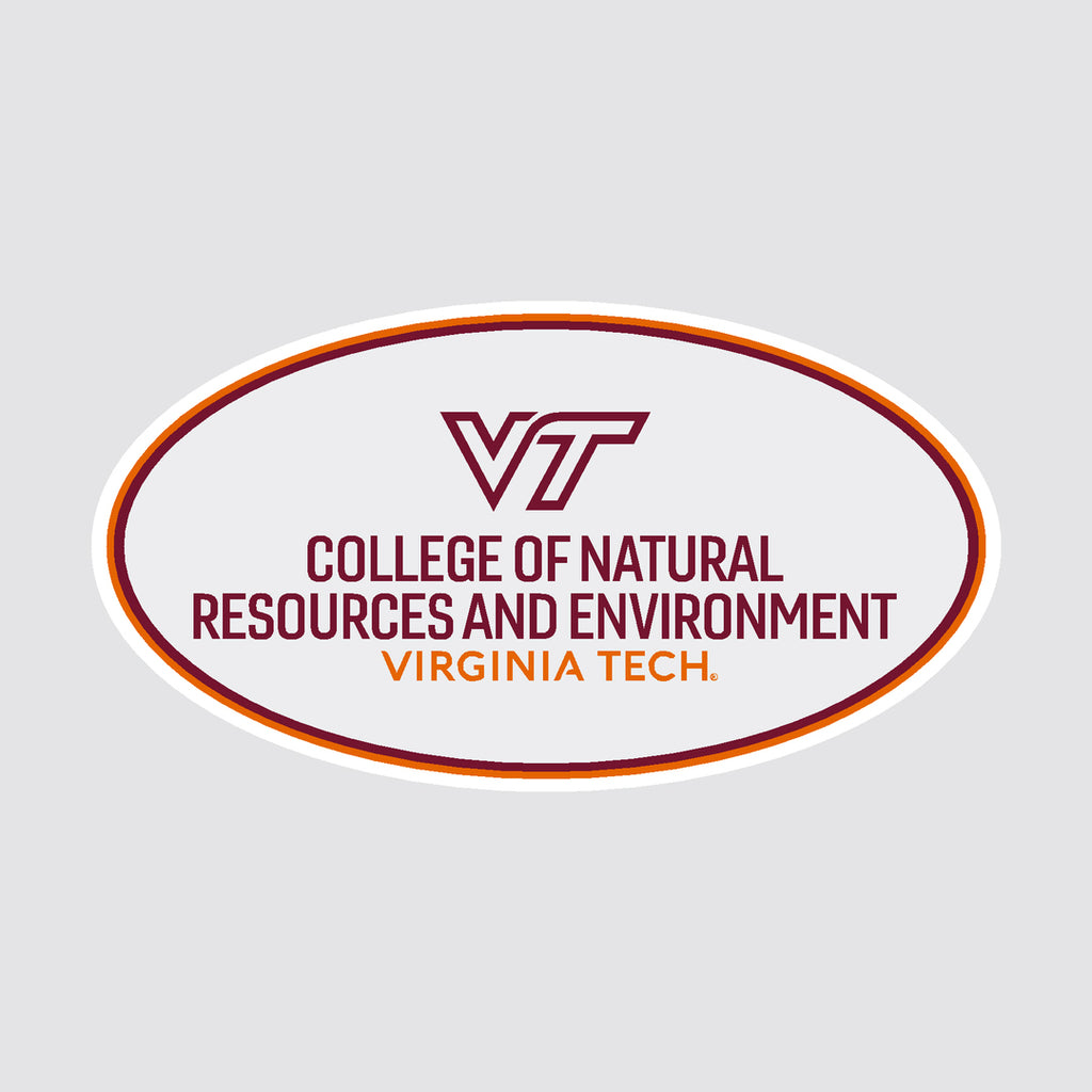 Virginia Tech College of Natural Resources and Environment Oval Decal