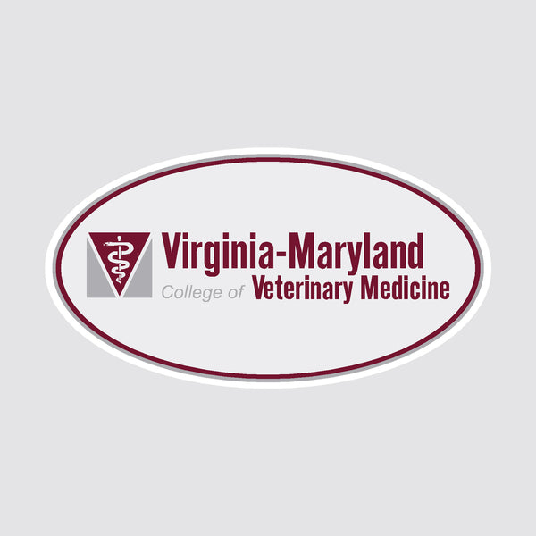 Virginia Maryland College Of Veterinary Medicine Oval Decal Campus Emporium 