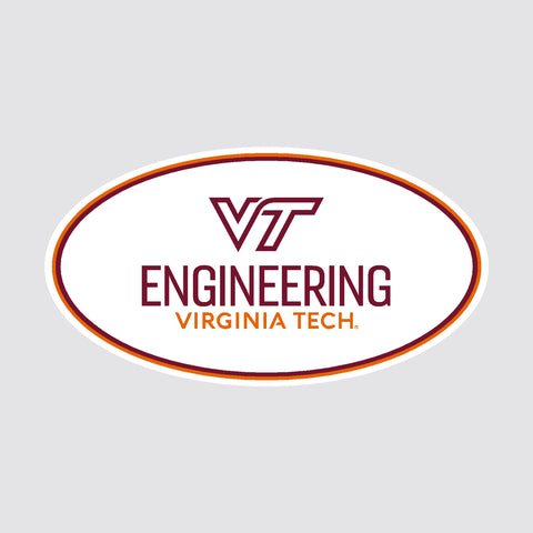 Virginia Tech College of Engineering Oval Decal