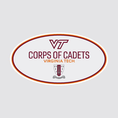 Virginia Tech Corps of Cadets Oval Decal