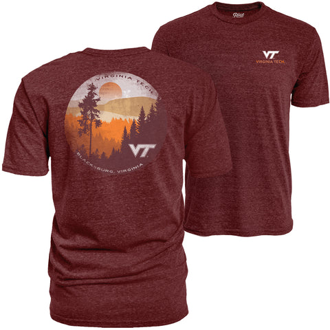 Virginia Tech Collegiate Pines T-Shirt: Maroon