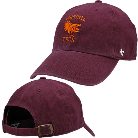 Virginia Tech Retro Gobbler Hat: Maroon by 47 Brand