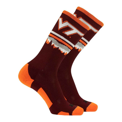 Virginia Tech Mountain Sunset Crew Socks