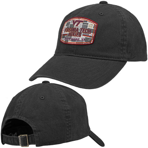 Virginia Tech Hokie Stone Patch Hat: Charcoal by Zephyr