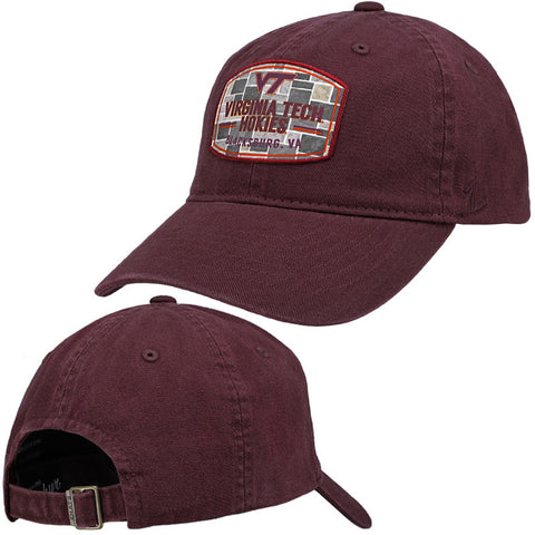Virginia Tech Hokie Stone Patch Hat: Maroon by Zephyr