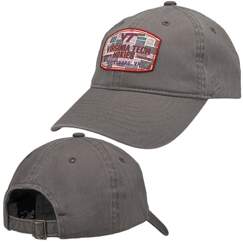 Virginia Tech Hokie Stone Patch Hat: Gray by Zephyr