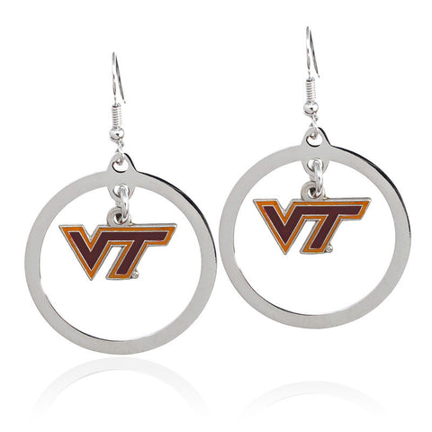 Virginia Tech Hoop Earrings