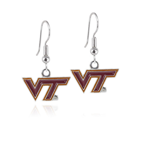 Virginia Tech Logo Dangler Earrings