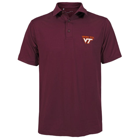 Virginia Tech Men's T2 Performance Polo: Maroon by Under Armour