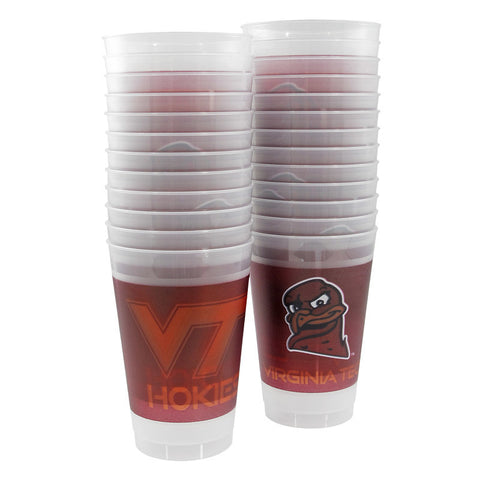 Virginia Tech Frosted Cups: Pack of 25