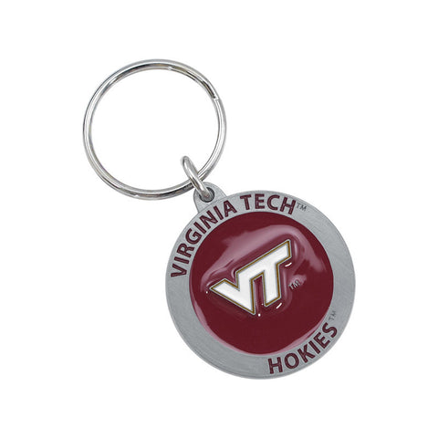 Virginia Tech Carved Keychain