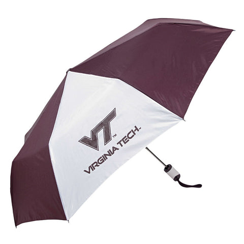 Virginia Tech Spirit Umbrella: Maroon and White