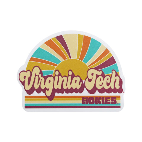 Virginia Tech Rainbow Rays Decal