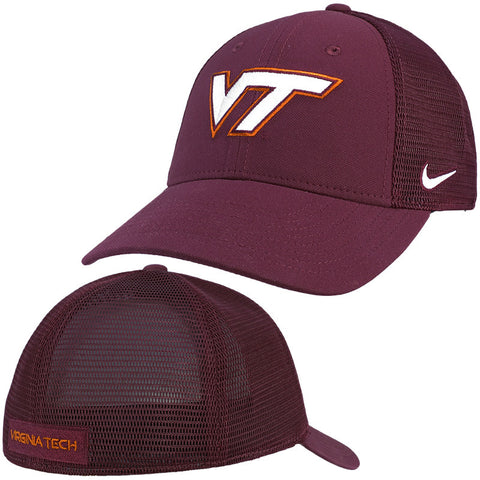 Virginia Tech Aero Mesh Fitted Hat by Nike