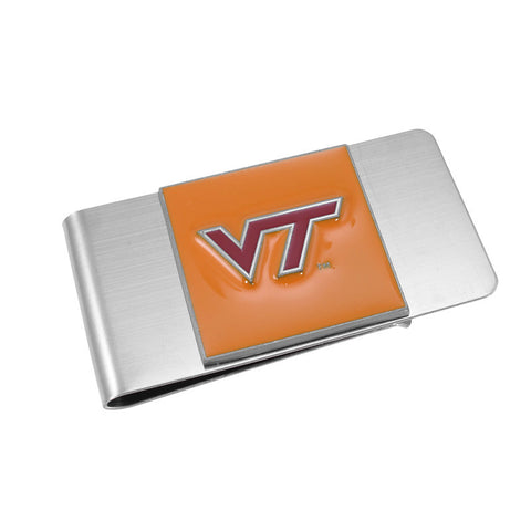 Virginia Tech Stainless Steel Money Clip