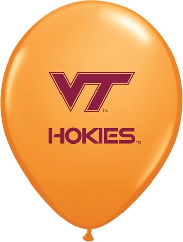 Virginia Tech 10 Pack Orange Balloons