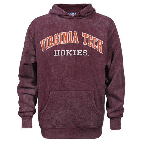 Virginia Tech Mineral Wash Hooded Sweatshirt: Maroon