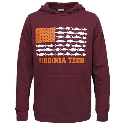 Virginia Tech PFG Fish Flag II Hooded Sweatshirt by Columbia – Campus  Emporium