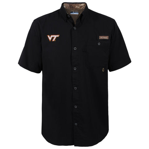 Virginia Tech Men's PHG Bucktail Woven Shirt by Columbia