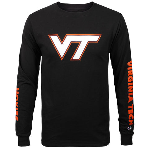 Virginia Tech Hokies Long-Sleeved T-Shirt: Black by Champion